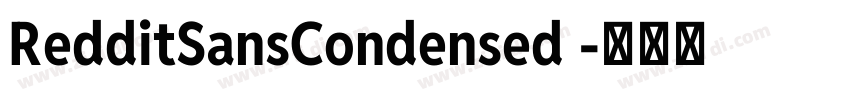 RedditSansCondensed 字体转换